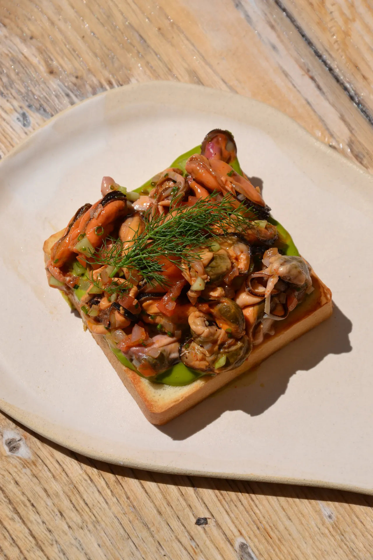 Il Circolino — bruschetta con cozze e finocchietto
